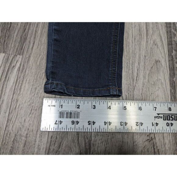 (3/$35) Indigo Rein Juniors Size 7 Skinny Embroidered Whiskered Denim Blue Jeans - Picture 11 of 11